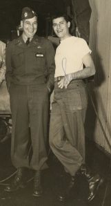 General Seitz with another "prankster": Jerry Lewis