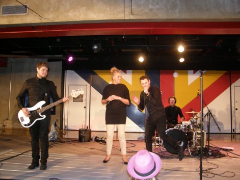 Highlight of the evening: GLC Principal Kerstin Hopkins performing with Artig